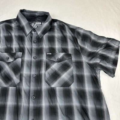 Dixxon Flannel Shirt Mens 2X the Cruz Bamboo Blend Plaid Black