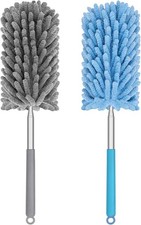 Mini Duster for Cleaning, 360  Bendable Hand Duster with Extension Pole Washable