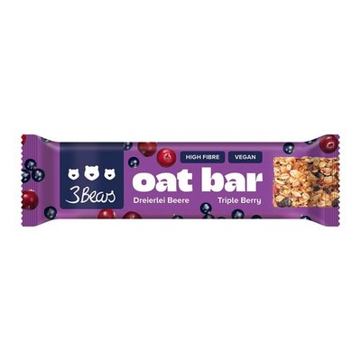 3Bears Oat Bar - Dreierlei Beere  1 Riegel, 1 St.