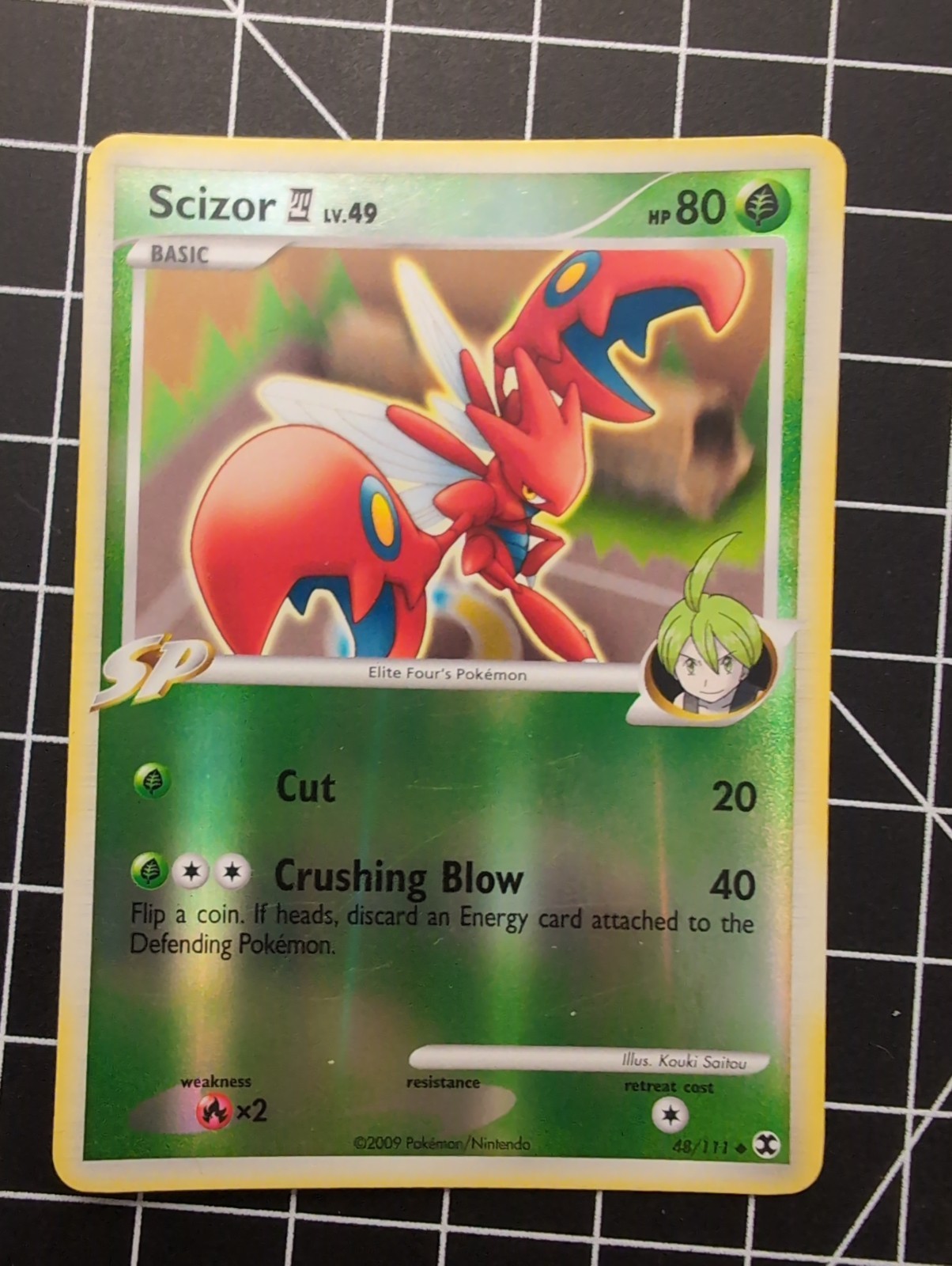 Scizor 48/111 Reverse Holo Uncommon Rising Rivals Platinum LP
