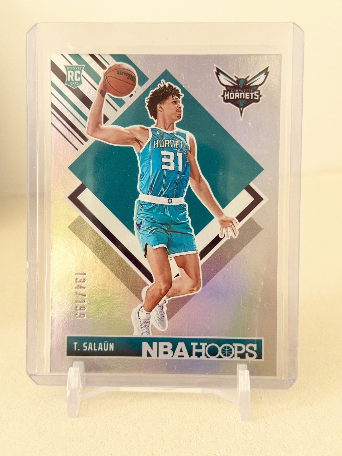 2024-25 Panini NBA Hoops  Tribute Tidjane Salaun #292 (RC) Silver /199