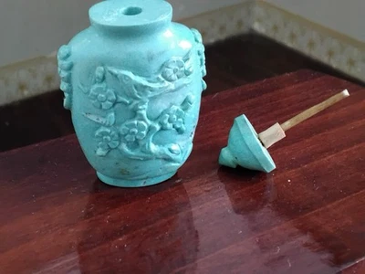 中国美術 祭蓝釉 清康熙 慎德堂博古製 観音瓶 中国美術 祭蓝釉 清康熙