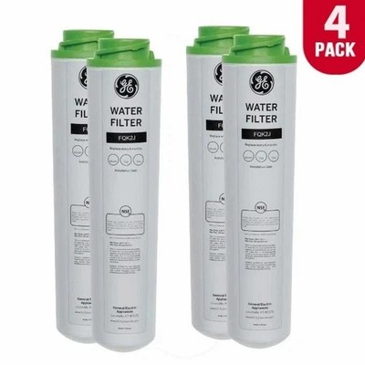Sealed 4 Pack GE Under Sink FQK2J Dual Flow Replacement Under Sink Water Filters