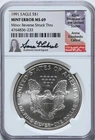 1991 Silver Eagle $1 Mint Error MS 69 NGC Minor Rev Struck Thru 999 1 oz Cabral