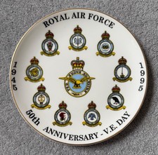 ROYAL AIR FORCE 50TH ANNIVERSARY V.E DAY 1945 - 1995 PLATE