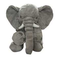 Jumbo Size Gray Elephant Plush 17 x 23