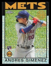 Andres Gimenez RC Mojo Refractor 1986 35th 2021 Topps 86BC-46 Mets Blue Jays