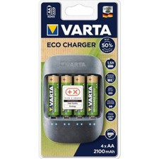 Chargeur Écologique Varta 101 451 Pour Piles Aa Et Aaa 4 Piles Aa Incluses NEUF