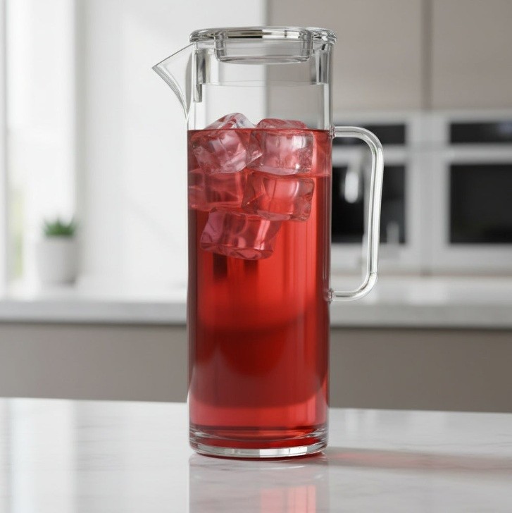 Karaffe Krug Wasserkrug Pitcher glasklar Kunststoff 1,7L GASTRO bruchfest