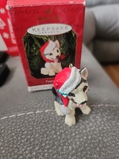 HALLMARK Ornament PUPPY LOVE German Shepherd DOG  9 In Series 1999