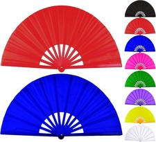 Set Of 12 X Large Clap Fans For Line Dancing Popping Fans Bulk 13inches Festival