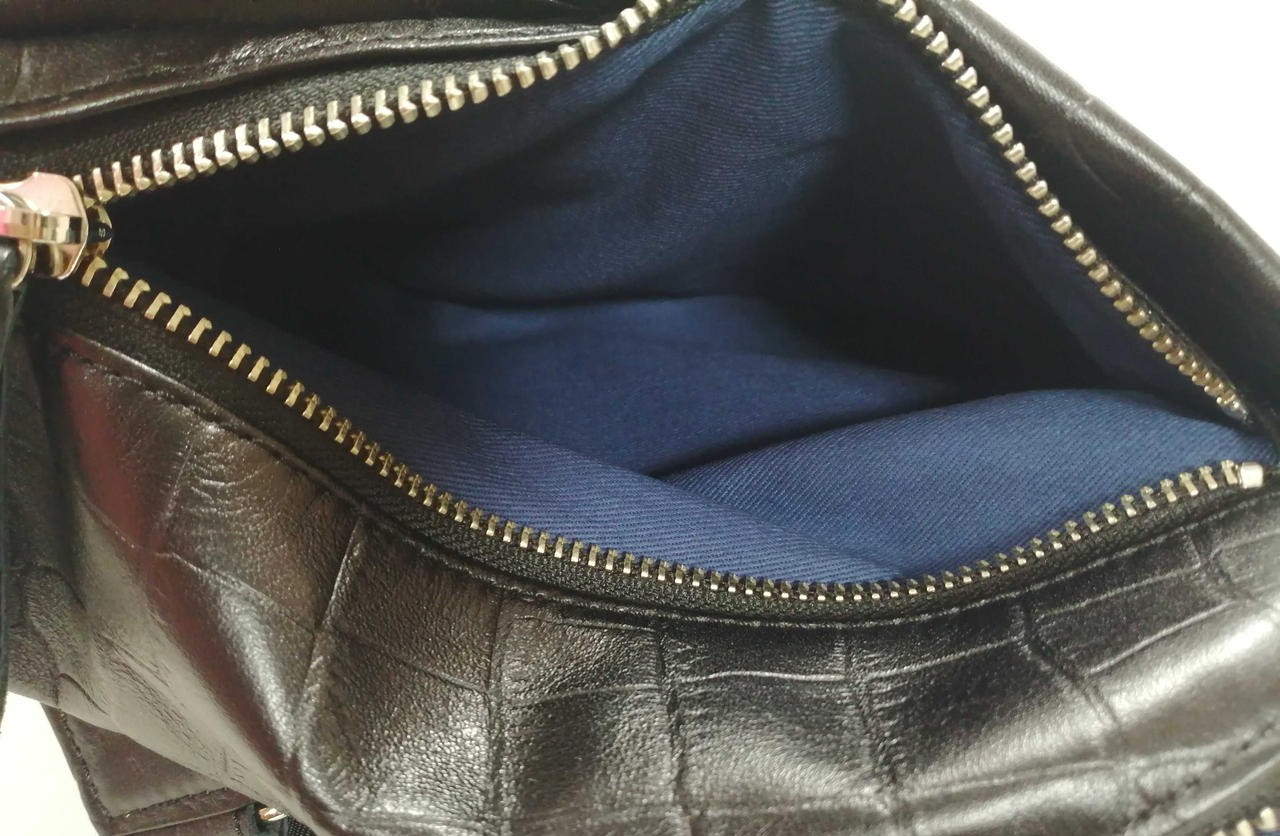 Crocodile Pattern Backpack Oritata Model Black OL… - image 14