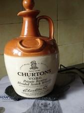 PICTORIAL CHURTON'S SCOTCH WHISKY BOTTLE.