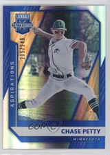 2021 Panini Elite Extra Edition Aspirations Blue 205/249 Chase Petty #26 0a6