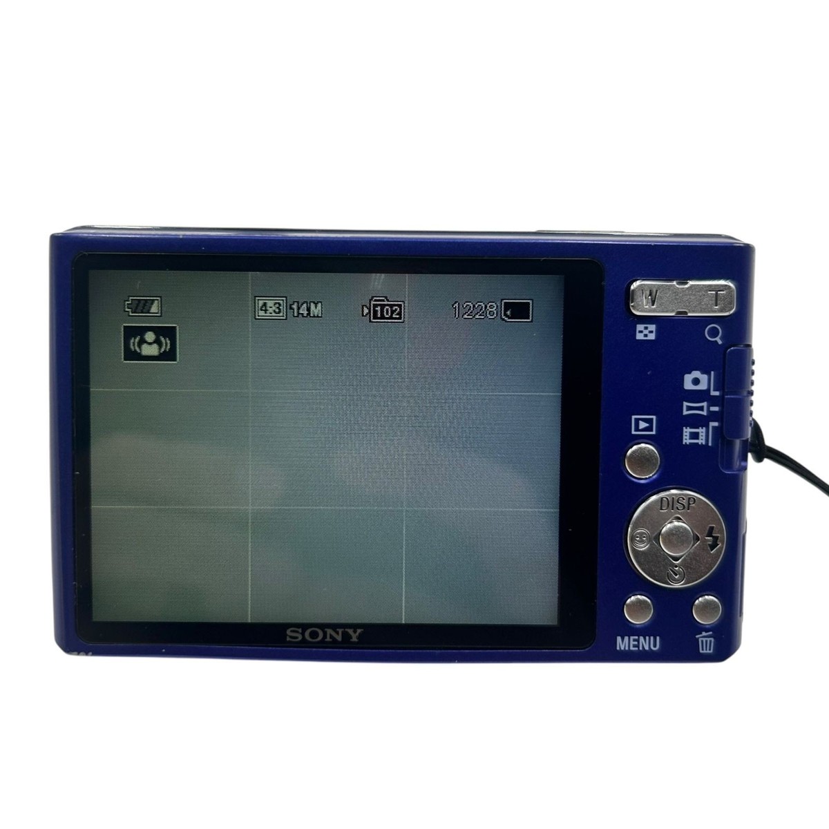 Sony Cyber Shot DSC-W550 Blue Digital Camera 14.1MP 4x Zoom HD