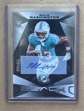Malik Washington Rookie Auto Panini Black # /199 