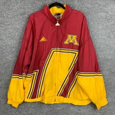 Vintage Apex one Minnesota Golden Gophers Windbreaker Jacket Full Zip XL