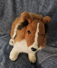 GUND 1989 Plush LASSIE, Brown White Collie Puppy Dog, Stuffed Animal Toy, 14" In