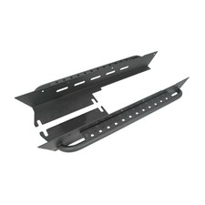 Running Boards Rock Sliders Left Right Side Steel Black Jeep Wrangler 1997-2006