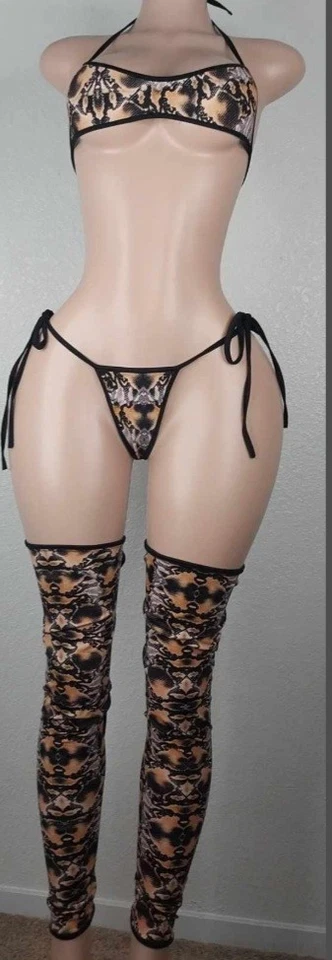 Conjunto de bikini para mujer Exotic Dancewear talla pequeña/mediana  Foto 2 de 4