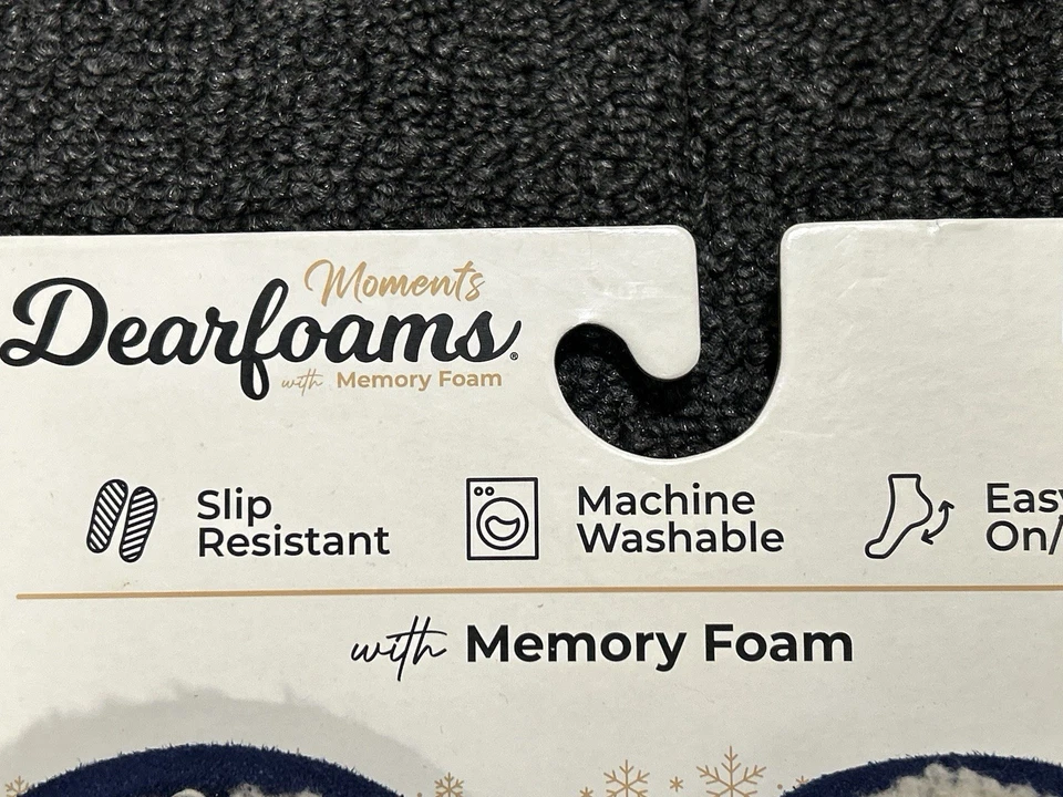 Dearfoams Slippers Womens Large 9-10 Plaid Leopard Velour Clog Slip On NWT - Image 4 of 4