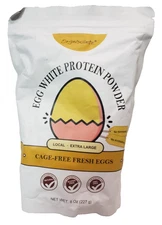 Orgnisulmte Egg White Protein Powder Free Range High Whip for Baking, 8 Oz
