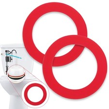 Flush Valve Seal for Mansfield 210/211 - 2-Pack Toilet Gasket Red