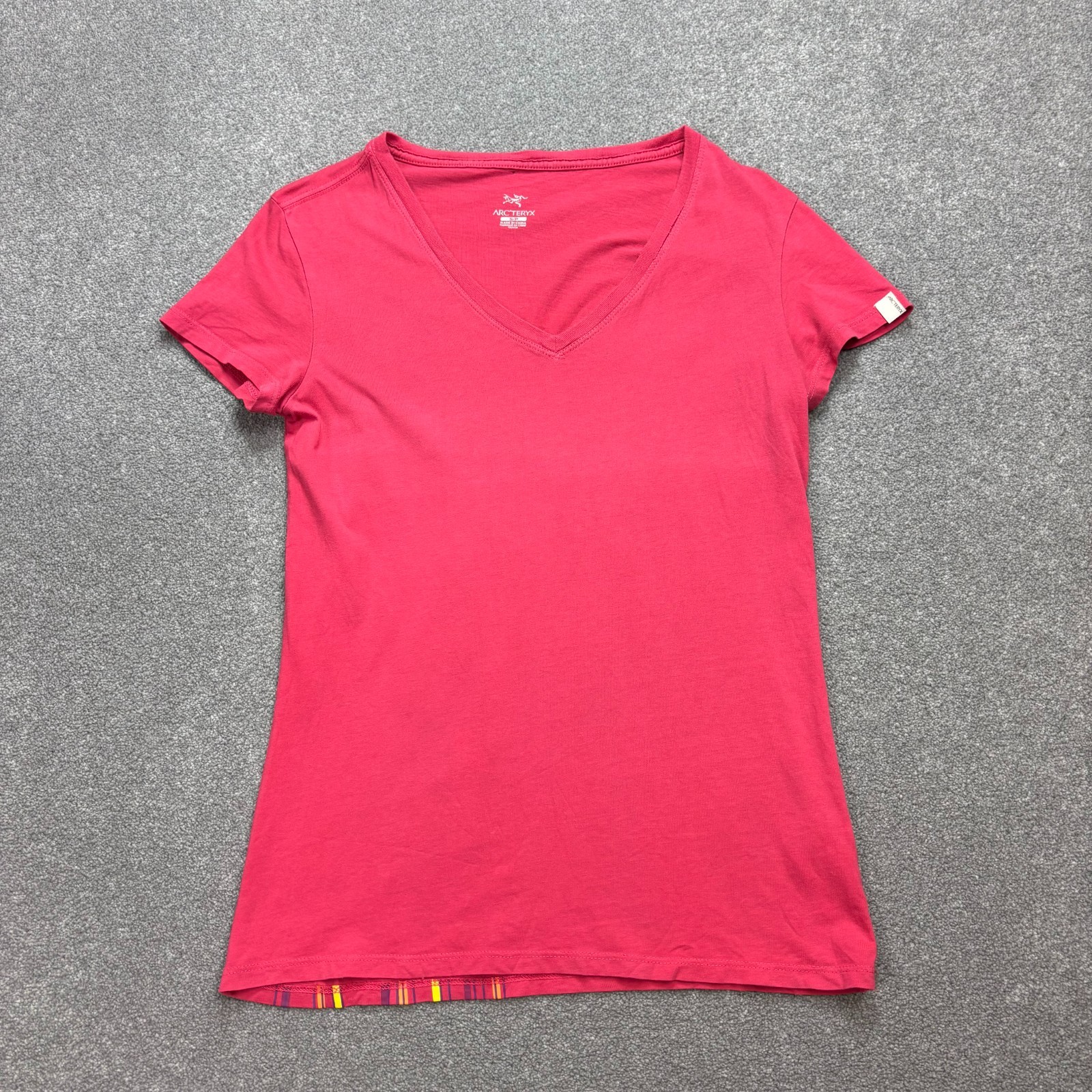 ARC'TERYX Arcteryx Camicia Donna Piccola Rosa Escursionismo Leggera Outdoor Elasticizzata Logo Lady*