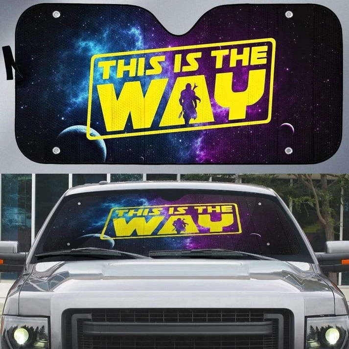 Custom Car Auto Sunshade The Mandalorian This Is The Way