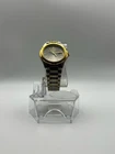 Seiko 7N43-0A00 Quartz Day-Date Two Tone Silver Dial Dress Watch