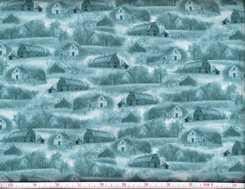 Beautiful Covered Bridges Digital Print Panel cotton Quilt fabric by QT Fabrics - Picture 10 of 10
