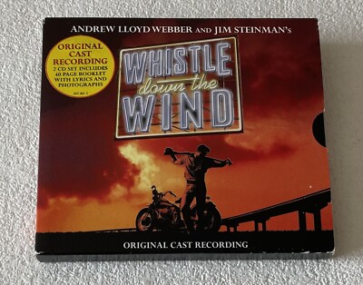 ANREW LLOYD WEBBER~WHISTLE DOWN THE WIND~1999 UK 2-CD SET + LIBRETTO & SLIPCASE