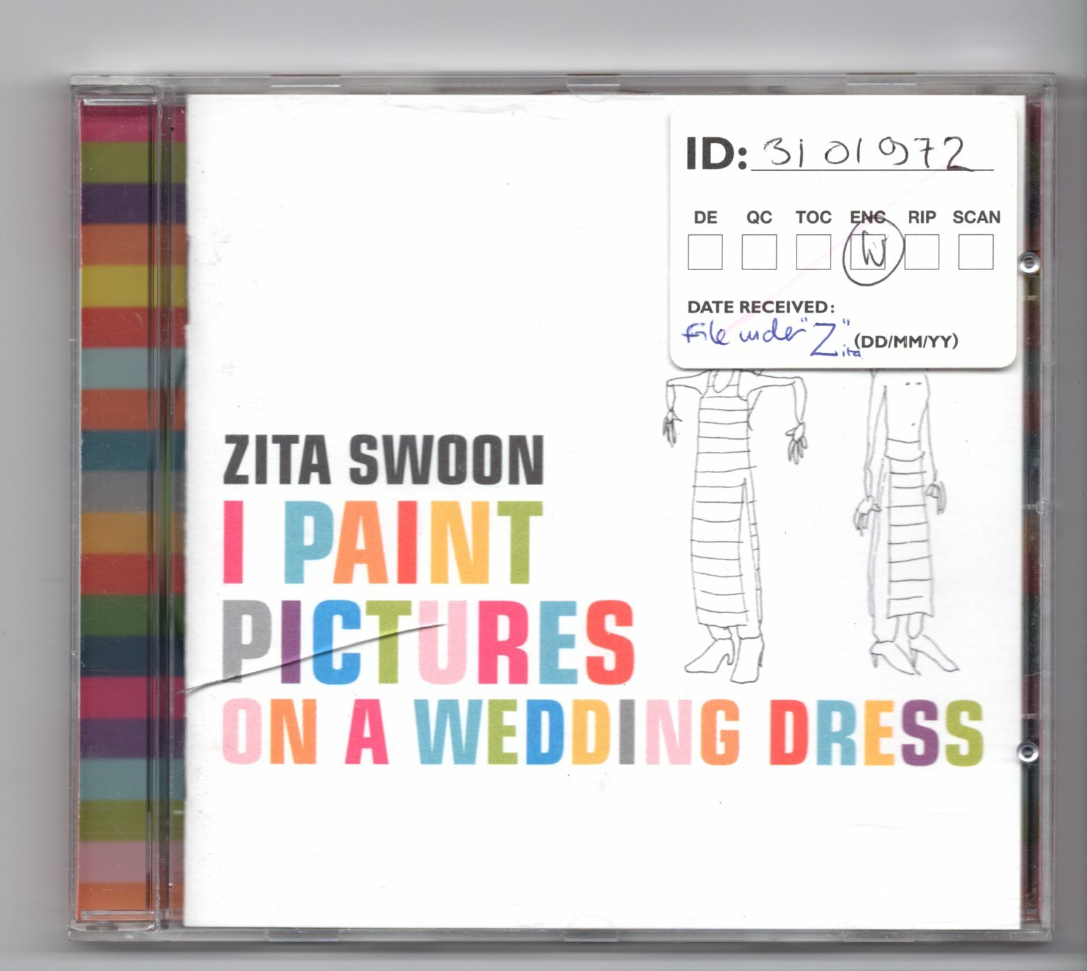 (JF403) Zita Swoon, I Paint Pictures On A Wedding Dress - 1998 CD