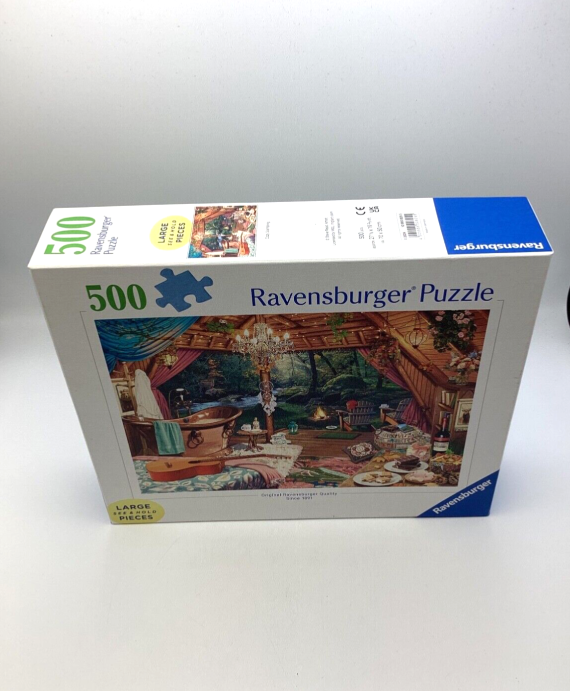 Ravensburger Cozy Glamping 500 Big Pieces Jigsaw Puzzle Used Complete
