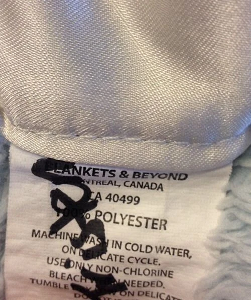 Blankets And Beyond Blue White Baby Lovey Patch Satin Trim Foto 3 de 4