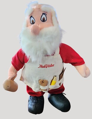 Santa Claus True Value 19'' Stuffed Workshop Plush 1997 Collectible Christmas Dec
