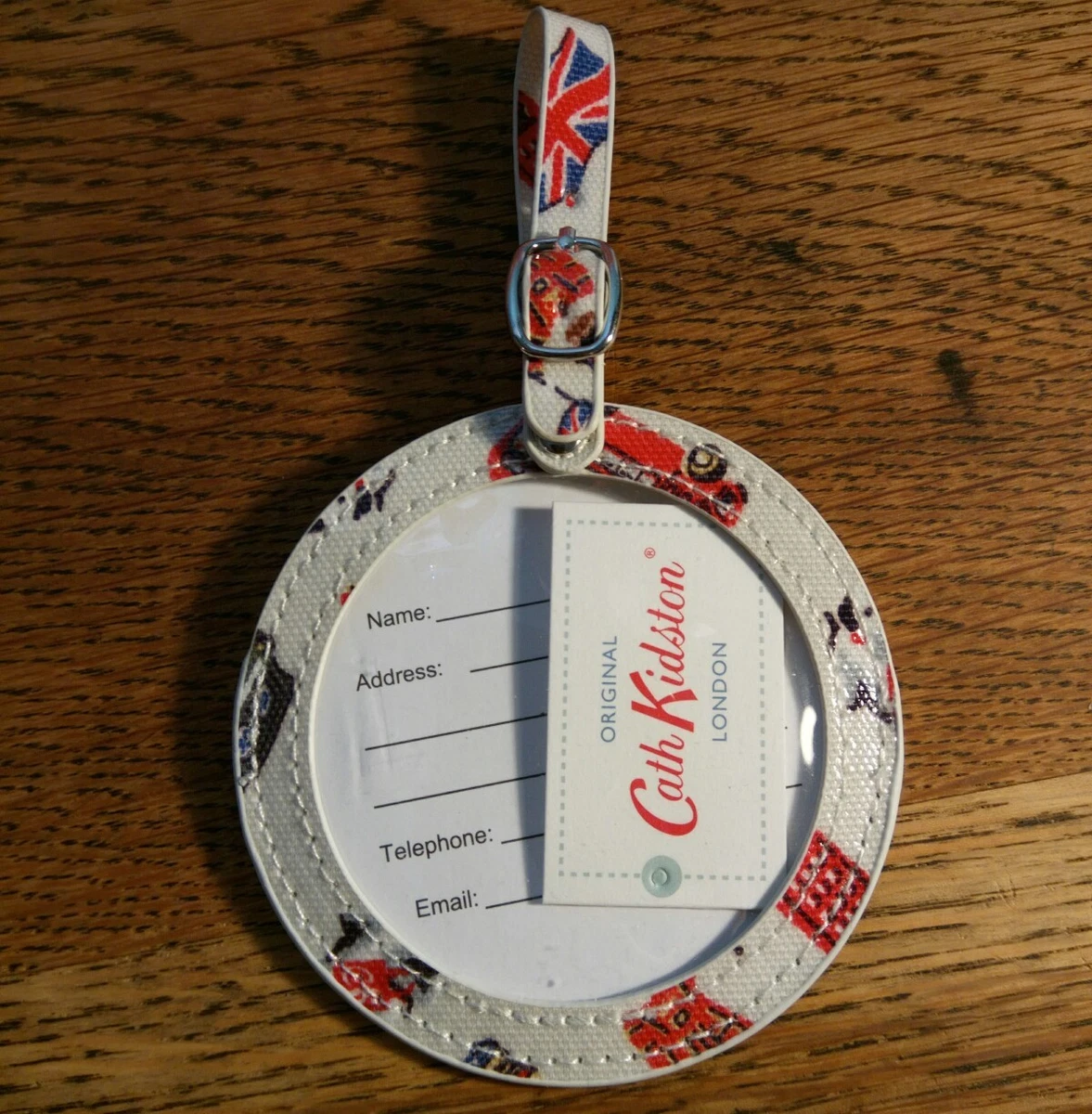 Cath Kidston Luggage Tag London Stamps Retro Holiday Cute Bag