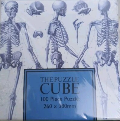 Der Puzzle Würfel Vintage Skelett Anatomisches Puzzle 100 Teile