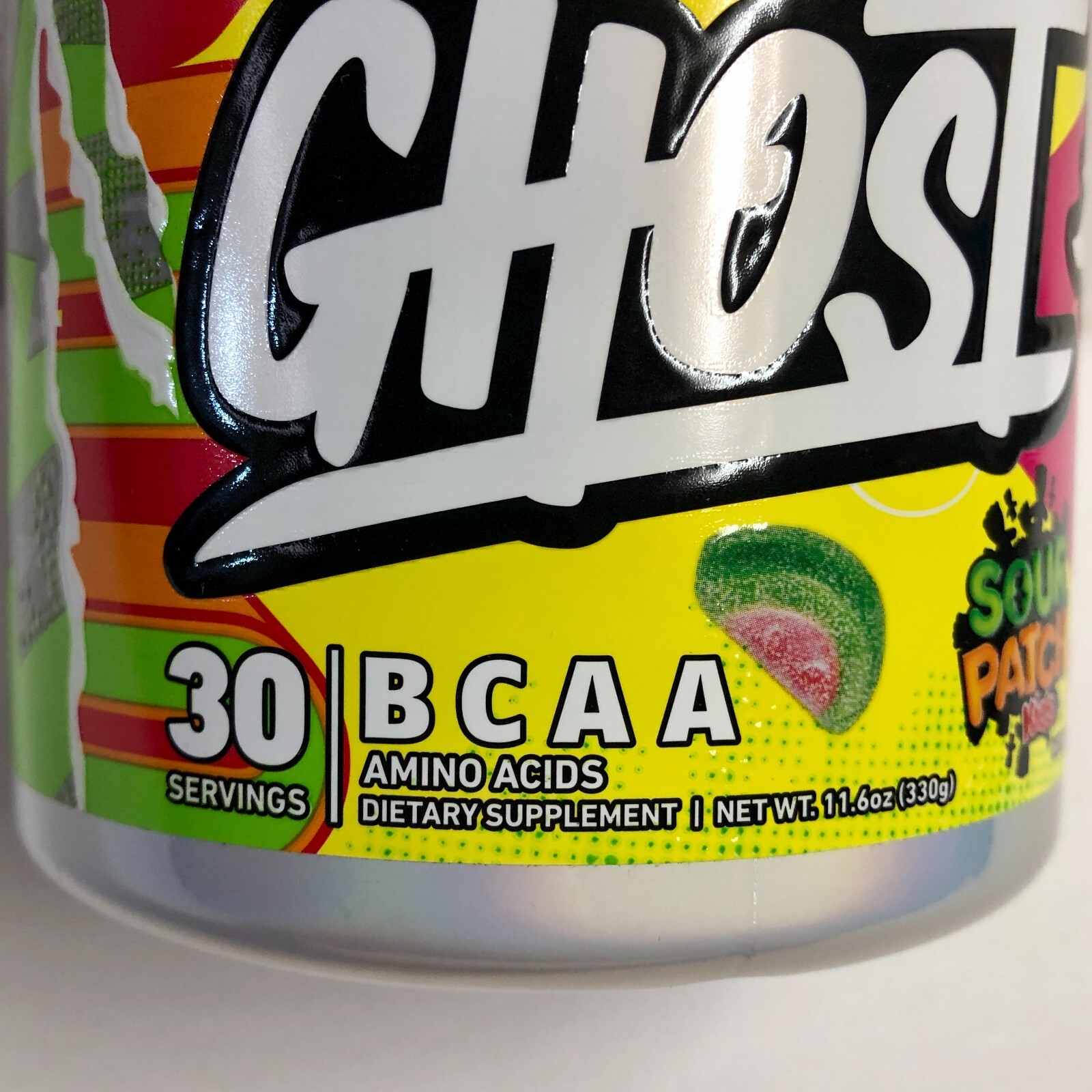 GHOST Legend Sour Patch Watermelon PreWorkout Energy Powder BCAA 30