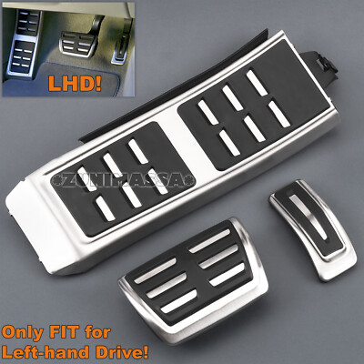 für AUDI AUTOMATIK A4 B8 S4 A5 A6 C7 A7 Q5 PEDALSET PEDALE PEDALKAPPEN FUßSTÜTZE