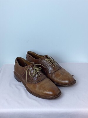 Allen Edmonds Finch Men\'s Oxford Saddle Shoes Brown Red Leather Lace Up 12 E Allen Edmonds Men main image 4