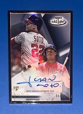Juan Soto 2018 Topps Gold Label Blue Parallel Framed Rookie Auto #06/50