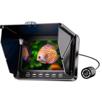 Eyoyo 5'' Underwater Fish Find Camera 1080P IPS Display Video Record Winter 32G