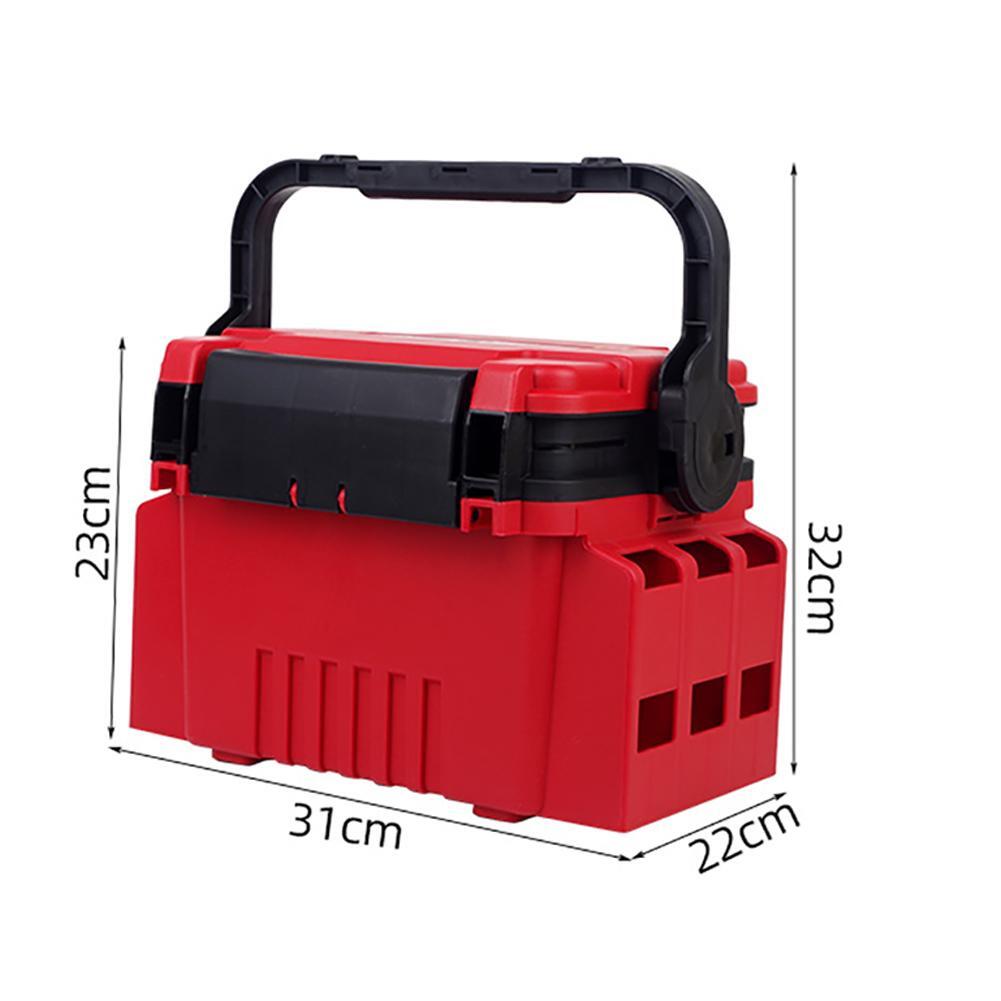 Doublelayer Fishing Tackle Box Thicken Lure Tool Case Angling Supplies (Red) eBay