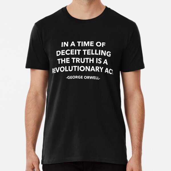 In A Time Of Deceit... Vintage Democracy Premium T-Shirt S-5XL