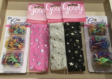 LOT OF 5 Goody Girl's Ouchless Elastics Ponytail Holders  Headwrap