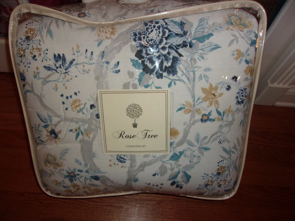 NIP Rose Tree Sidney Floral King Comforter Bedskirt & Shams Set 4pc - Image 3 of 4