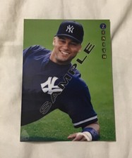 DEREK JETER “SAMPLE” PROOF Pinnacle Zenith New York Yankees HOF 1997 MINT 🔥⚾️💰