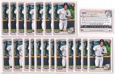 x100 Dillon Dingler 2020 (1st) Bowman Draft #144 Rookie Card lot Tigers Call Up!