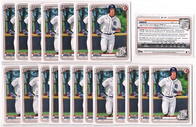 x100 Dillon Dingler 2020 (1st) Bowman Draft #144 Rookie Card lot Tigers Call Up!